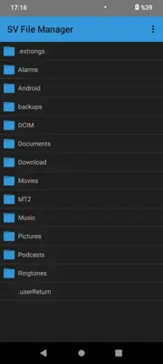 SV File Manager android App screenshot 1